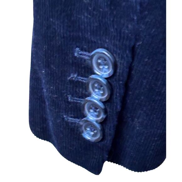 Talbots navy corduroy blazer, preppy, academia, layering, Heritage, timeless - Picture 5 of 7